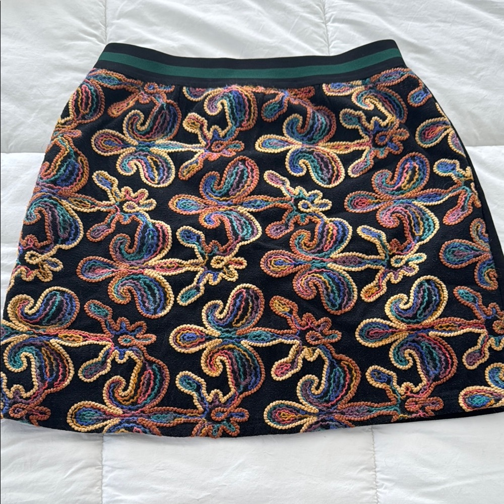 Colorful Embroidered Women's Skirt